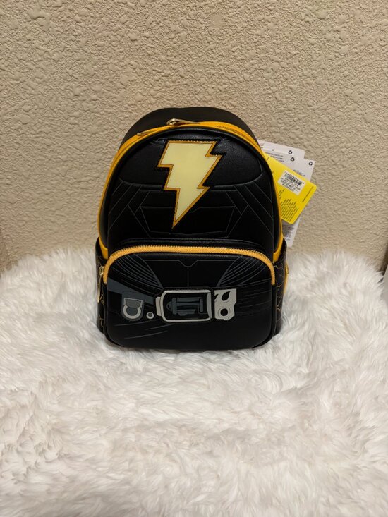 Loungefly Black Adam Light Up Backpack DC Comics Mini NWT main image 4